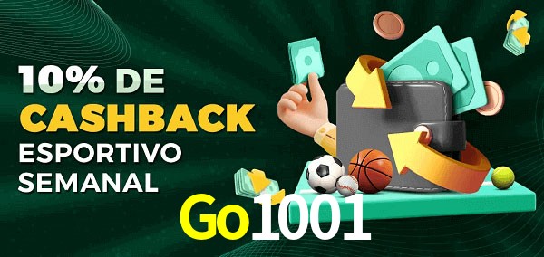 10% de bônus de cashback na Go1001