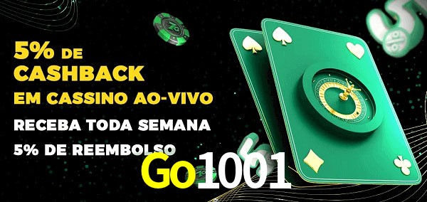Promoções do cassino ao Vivo Go1001